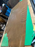 Cognac patina-vintage halve huid 1.5mm dik soepel&glad A-502, Ophalen of Verzenden, Zo goed als nieuw