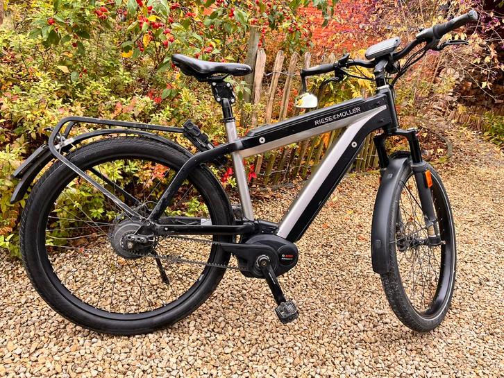 Speedpedelec Riese & Muller supercharger 2, Fietsen en Brommers, Elektrische fietsen, Gebruikt, Riese & Müller, 50 km per accu of meer
