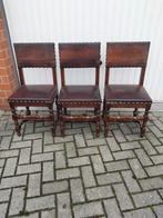 3 genuine leather office chairs, Ophalen