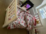 peuterbed wit met rand 160x80, Ophalen of Verzenden, Gebruikt, 70 tot 85 cm, Matras