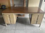 Metalen bureau vintage, Ophalen, Gebruikt, Bureau