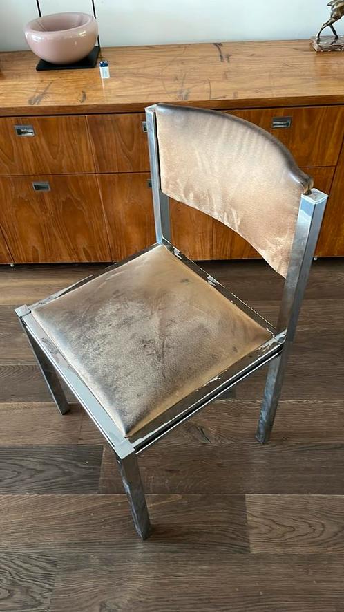 6 Vintage stoelen, Huis en Inrichting, Stoelen, Zo goed als nieuw, Eén, Stof, Ophalen