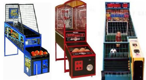 2 basketbal arcade spelen + 1 penalty simulator, Verzamelen, Automaten | Overige, Gebruikt, Ophalen