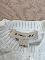 Roze polo + witte gilet Burberry 6m, Ophalen