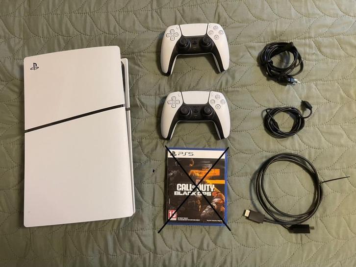 PS5 Disc Edition + 2 Controllers | Garantie | Topstaat!, Games en Spelcomputers, Spelcomputers | Sony PlayStation 5, Zo goed als nieuw