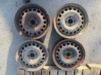 4 jantes en tôle Opel 4x100 15p, Ophalen, Gebruikt, Opel