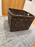 Grand panier en osier, Huis en Inrichting, Ophalen, Mand, Vierkant, Zo goed als nieuw