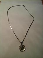 Zilveren ketting met zilveren horoscoop kreeft, Met hanger, Nieuw, Ophalen of Verzenden, Zilver