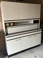 Vintage Formica keukenkast / buffetkast – jaren ’60/’70, Ophalen, 100 tot 150 cm, Vintage, Zo goed als nieuw