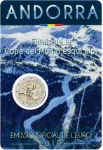 2 euro Andorra 2019 Wereldbeker Alpijns Skiën, Ophalen of Verzenden, 2 euro