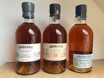 Whisky  3 x Aberlour , 14 jaar , 16 jaar en Casg Annamh (NL)
