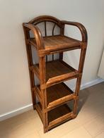 Vintage boho rotan etagère/rekje, Ophalen, Gebruikt