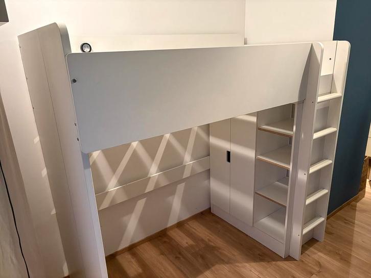 Lit mezzanine Ikea Smastad, Kinderen en Baby's, Kinderkamer | Stapelbedden en Hoogslapers, Gebruikt, Hoogslaper, Ophalen