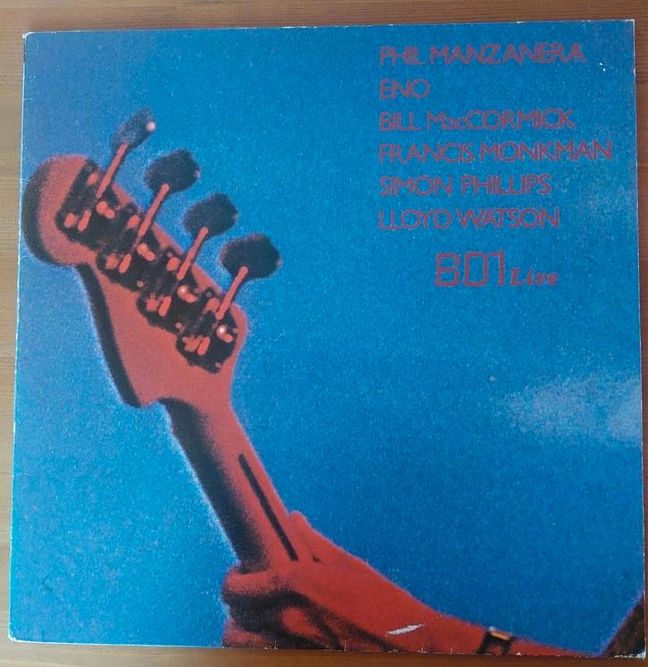 LP 801Live Eno Manzanera Mc Cormick Monkman enz, Cd's en Dvd's, Vinyl | Rock, Gebruikt, Progressive, Ophalen of Verzenden