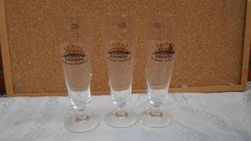 Kronen Dortmunder glazen 9 stuks voor € 1.00 beschikbaar voor biedingen