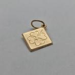 Pendentif trèfle en or - 14 carats (585), Enlèvement ou Envoi, Or, Comme neuf, Or
