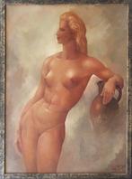 Monzée Gustave - olieverf - naakt., Antiek en Kunst, Kunst | Schilderijen | Modern, Ophalen of Verzenden