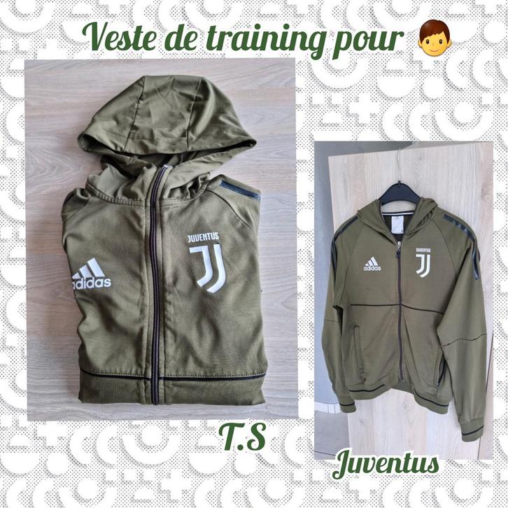 Veste de training pour garçon -kaki-JUVENTUS-T.S, Kinderen en Baby's, Overige Kinderen en Baby's, Gebruikt, Ophalen of Verzenden