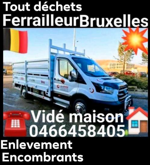 Enlevement ferrailleur encombrants vide maison tout déchets, Antiek en Kunst, Antiek | Woonaccessoires, Ophalen of Verzenden