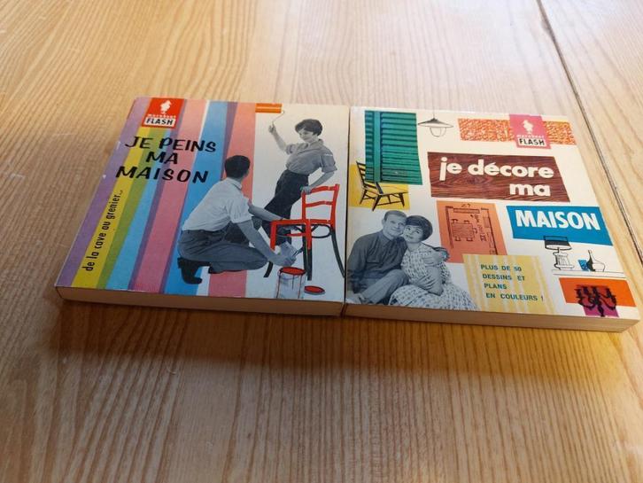 Deux livres Marabout Flash " Maison" années 60, Antiek en Kunst, Curiosa en Brocante, Ophalen of Verzenden