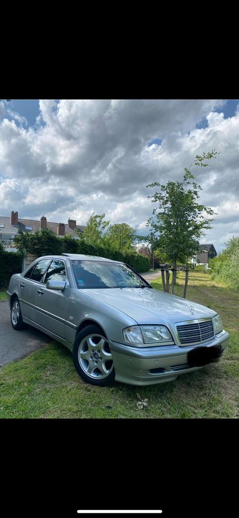 Mercedes benz w202 c240 v6 2000 98794km, Auto's, Mercedes-Benz, Particulier, C-Klasse, Benzine, Automaat, Zilver of Grijs, Zwart