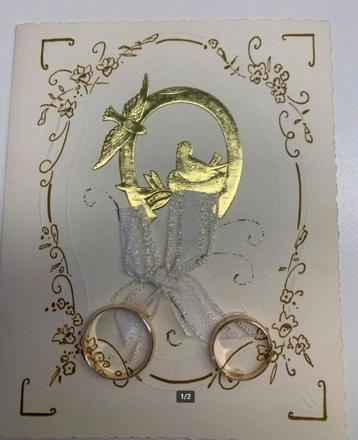 Oude wenskaart huwelijk beschikbaar voor biedingen