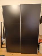 Schuifdeurkast met houten deuren, Huis en Inrichting, Ophalen, Gebruikt, 200 cm of meer, 150 tot 200 cm