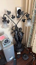 Art nouveau lamp met beeldjes, Huis en Inrichting, Ophalen, Zo goed als nieuw