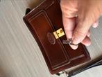 Vintage lederen heren etui met sleuteltje, Handtassen en Accessoires, Tassen | Schoudertassen, Overige merken, Bruin, Nieuw, Ophalen of Verzenden