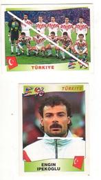 Panini / Europa - Europe ' 96 / Turkije / 2 stickers, Verzamelen, Gebruikt, Poster, Plaatje of Sticker, Verzenden