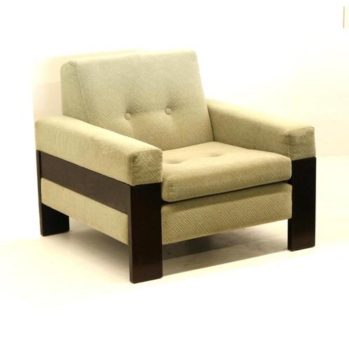 Vintage Brutalist fauteuil jaren '60 '70 retro midcentury, Huis en Inrichting, Zitzakken, Verzenden