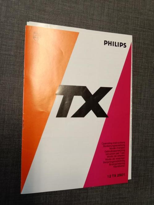 Handleiding draagbare TV Philips 1983, Collections, Collections Autre, Utilisé, Enlèvement ou Envoi