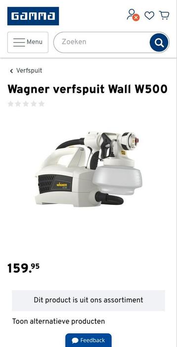 Wagner verspuit Wall W500., Ophalen, Nieuw