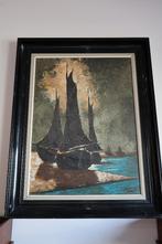 schilderij "zeilschepen" Andre Van De Voorde, Ophalen