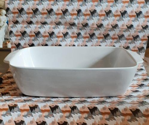 plat pour gratin blanc lisse 33x21 cm neuf, Huis en Inrichting, Keuken | Servies, Nieuw, Kom(men), Aardewerk, Ophalen of Verzenden