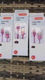 Nieuwe micro-USB-kabel voor laptop, Ophalen of Verzenden, Nieuw