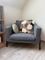 Grijze stoffen zetel (ikea), Huis en Inrichting, Ophalen, Zo goed als nieuw, Stof
