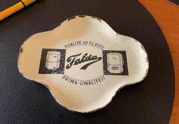 Oud geëmailleerd schaaltje - reklame Falda beschikbaar voor biedingen
