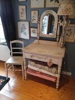 Meuble coiffeuse et sa chaise assortie, Antiquités & Art, Enlèvement