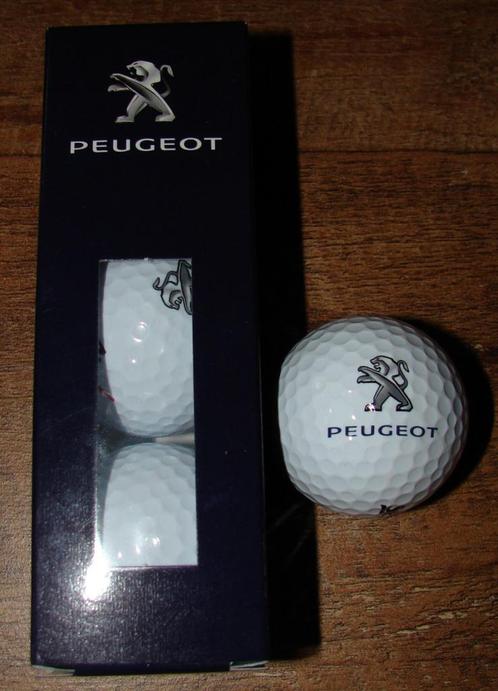 Boîte de 3 balles de golf Logo PEUGEOT, Sports & Fitness, Golf, Neuf, Balle(s), Autres marques, Enlèvement ou Envoi