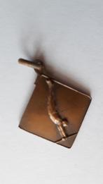 Kleine koperen medaille met inscriptie O.C.Tr.T. en C.I.T.Tr, Verzenden, Overige materialen