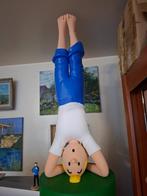 1 meter handgeschilderde Kuifje yogafiguur, Verzamelen, Beelden en Beeldjes, Ophalen of Verzenden, Nieuw, Overige typen