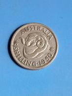 1950 Australie 1 shilling en argent George VI, Timbres & Monnaies, Monnaies | Océanie, Envoi, Monnaie en vrac, Argent