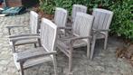 Teak tuinstoelen, Tuin en Terras, Tuinstoelen, Ophalen, Stapelbaar