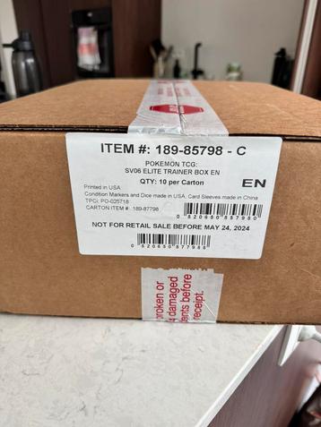 Pokemon sealed case Twilight Masquerade Elite Trainer Boxen beschikbaar voor biedingen