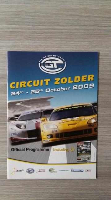 Fia GT Championship 2009 Circuit Zolder - Official programme, Enlèvement ou Envoi, Comme neuf, Autres marques