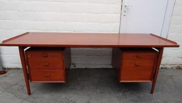 VINTAGE SIBAST ARNE VODDER TEAK HOUTEN BUREEL MODEL 207 beschikbaar voor biedingen