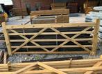 Houten weidepoort 3 meter, Tuin en Terras, Tuinhekken en Hekwerk, Ophalen, Zo goed als nieuw