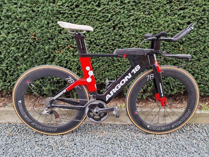 Argon 18 Tri Carbone, Vélos & Vélomoteurs, Vélos | Vélos de course, Utilisé, Carbone, 53 à 57 cm, Enlèvement