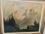 schilderij berglandschap, Ophalen